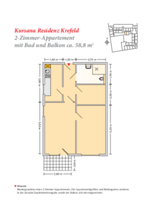 2 Zimmer (58,8 qm)