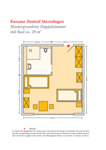 Grundrissbeispiel Doppelzimmer