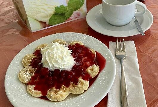 Waffeln essen
