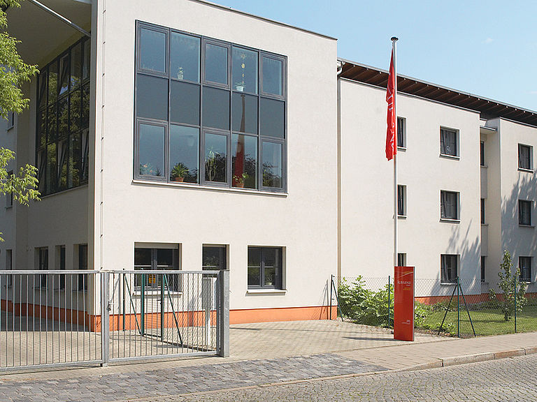 Das Pflegeheim Forst – Haus Muehlgraben in der Frontalansicht
