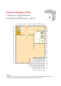 1 Zimmer (36 qm)