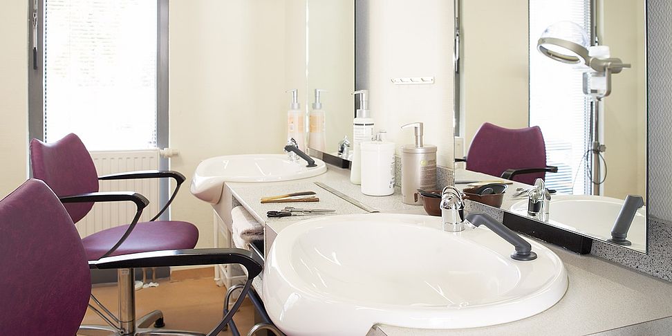 Im Pflegeheim Wolfen befindet sich ein Friseursalon