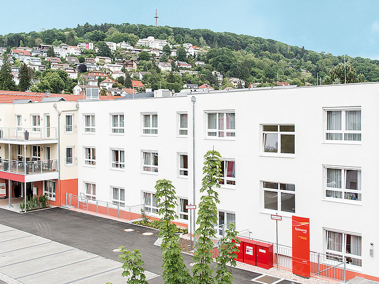 Das Pflegeheim Buedingen in der Frontalansicht
