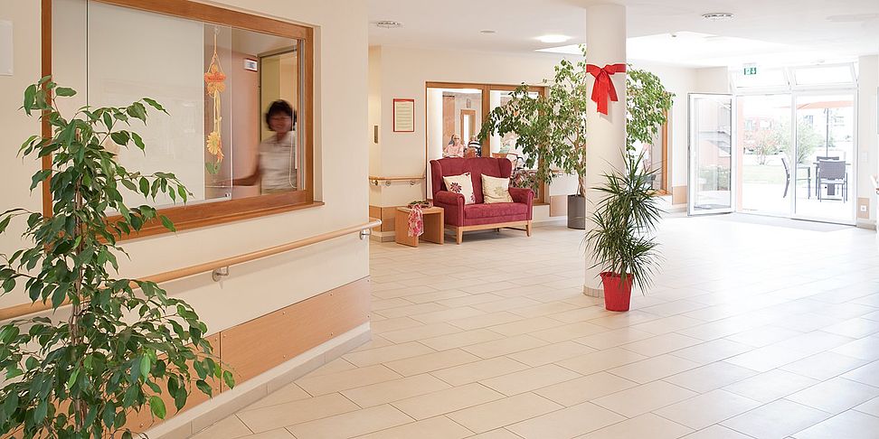 Die schöne Rezeption im Pflegeheim Griesheim