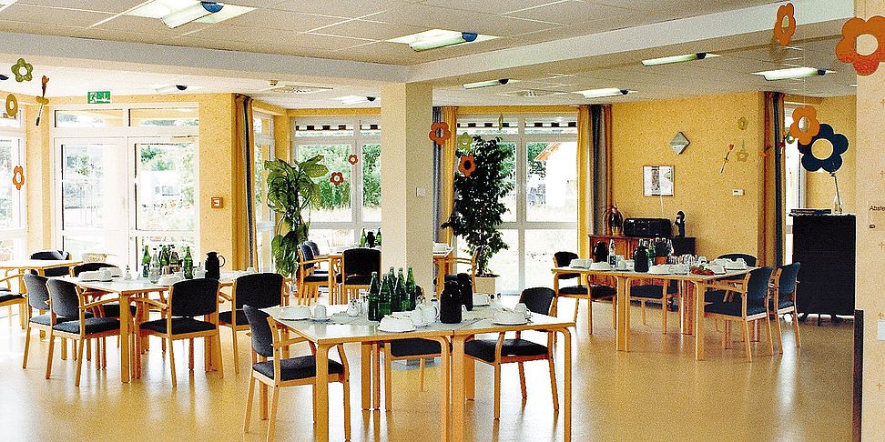 Das einladende und stilvolle Restaurant im Pflegeheim Alzey