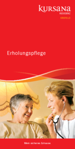 Kursana Residenz Krefeld Flyer Erholungspflege