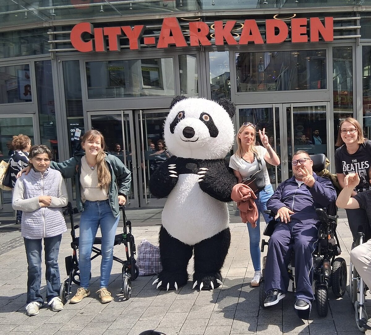 Shoppingausflug, Junge Pflege, Wuppertal, Cityarkaden