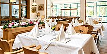 Das einladende Restaurant im betreuten Wohnen Prien