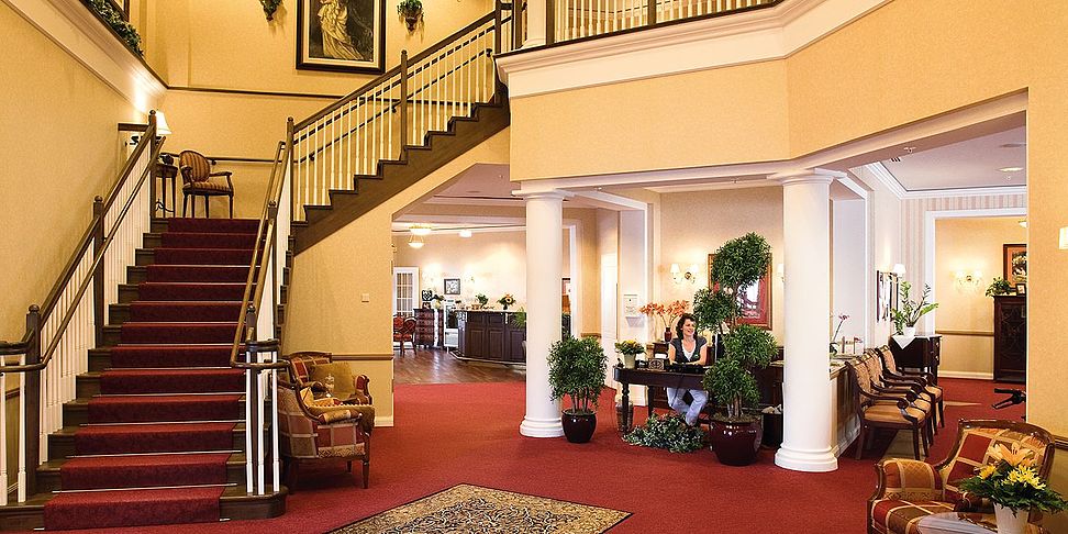 Das stilechte Foyer im Seniorenheim Oberursel