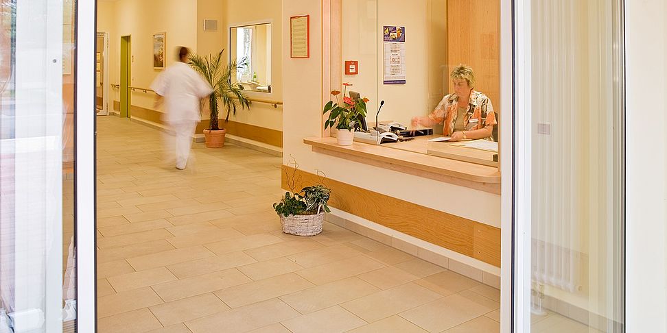 Das schöne Foyer im Pflegeheim Markkleeberg