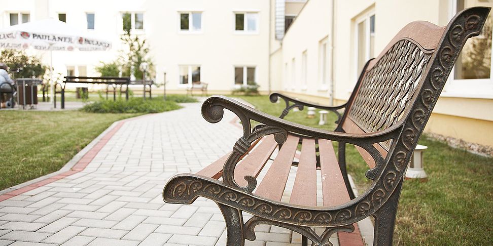 Der wunderschöne Garten des Pflegeheims Guben