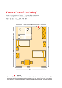 Grundrissbeispiel Doppelzimmer