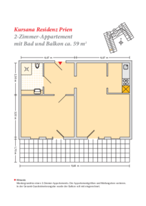 2 Zimmer (59 qm)
