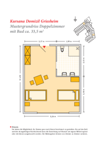 Grundrissbeispiel Doppelzimmer