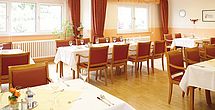 Einladende und stilvolle Restaurant im Pflegeheim Kuenzell