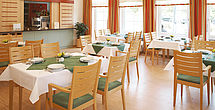 Das einladende und stilvolle Restaurant im Pflegeheim Weisswasser
