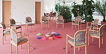 Im Therapieraum des Pflegeheims Grimmen finden Aktivitäten statt