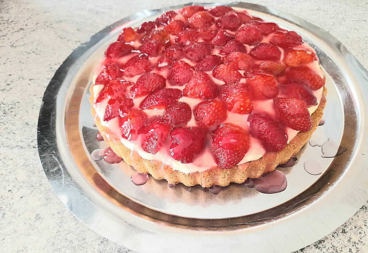 Leckerer Erdbeerkuchen für die Bewohner des Seniorenheims "Am Westfalentor" in Dortmund