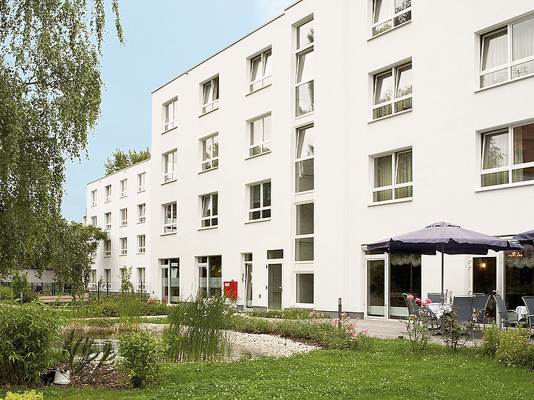 Das Pflegeheim Zwickau in der Frontalansicht