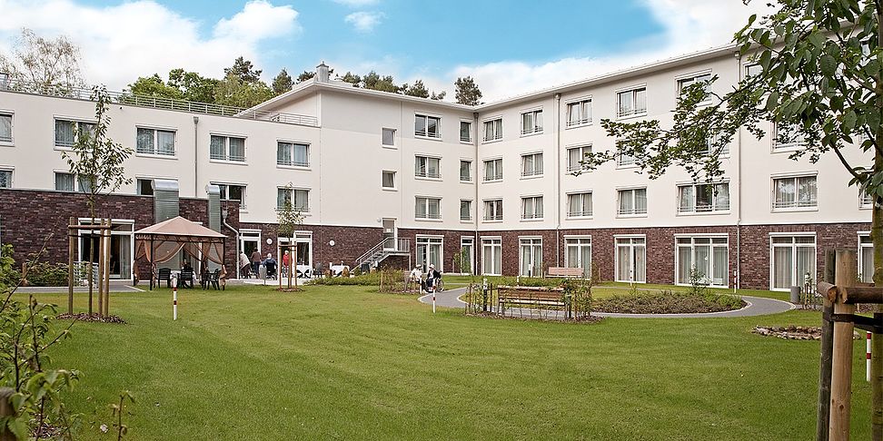 Das Pflegeheim Buchholz in der Frontalansicht