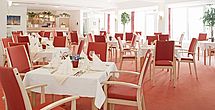 Das einladende Restaurant im betreuten Wohnen Krefeld