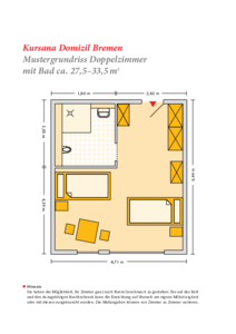 Grundrissbeispiel Doppelzimmer