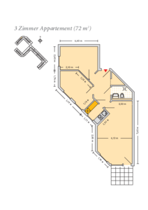 3 Zimmer (72 qm)