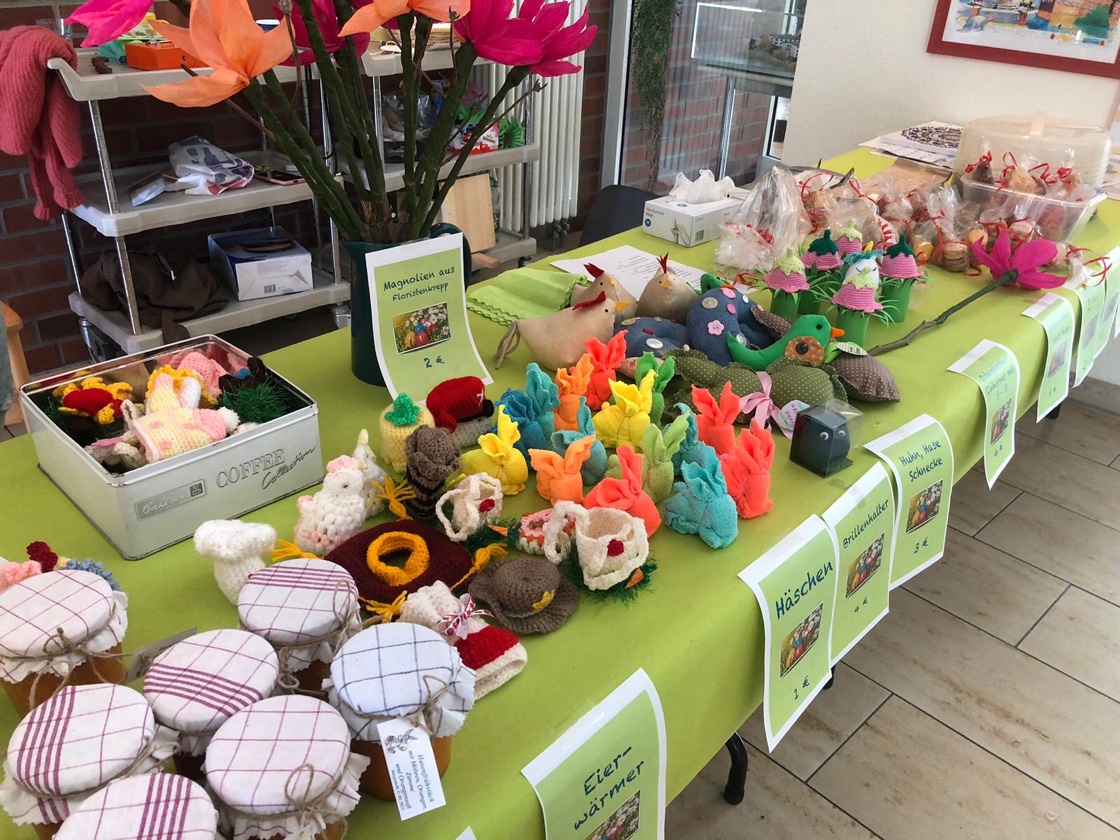 Stand des Sozialen Dienstes Osterbasar