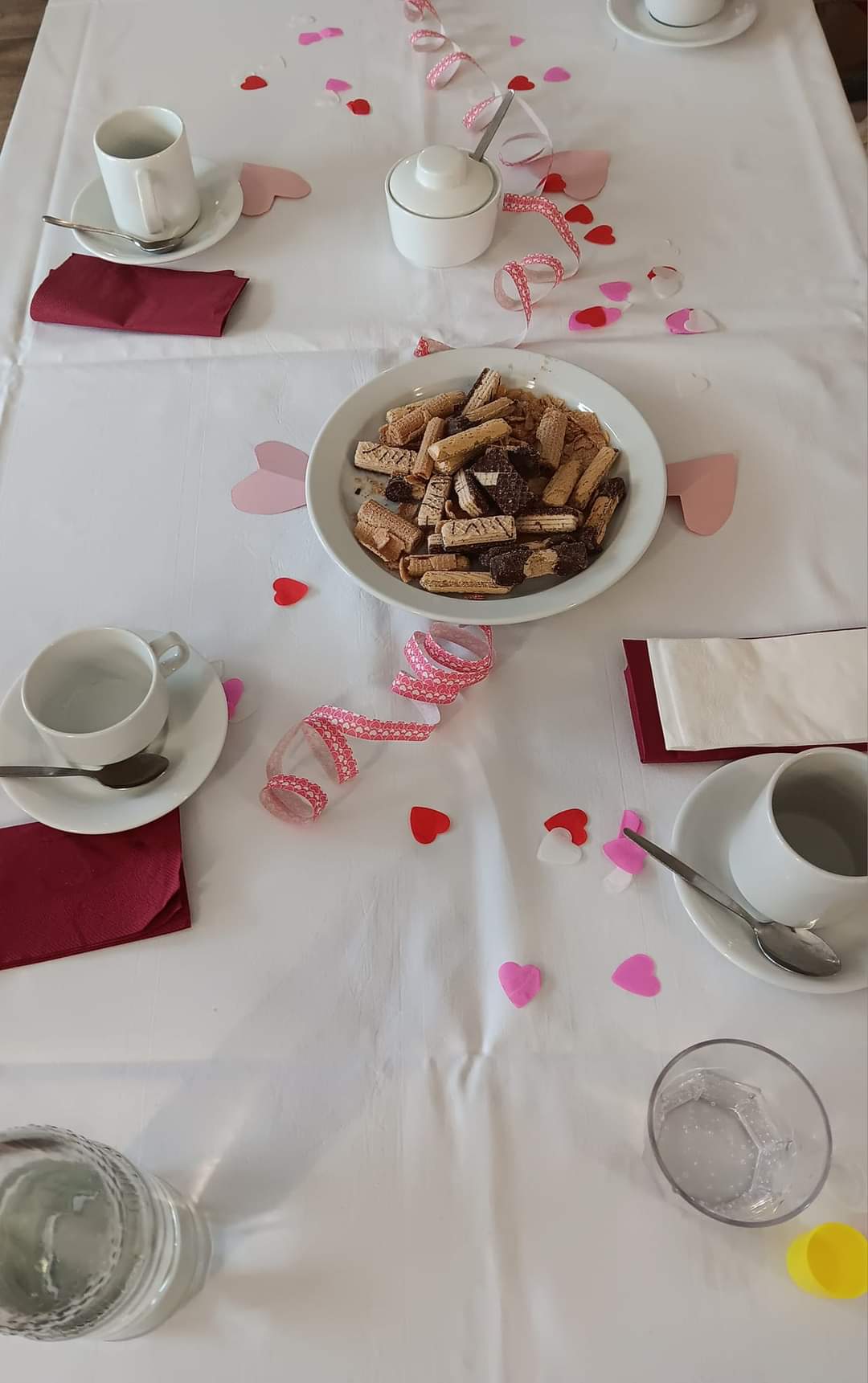 Valentinskaffeetrinken mit Bewohnern